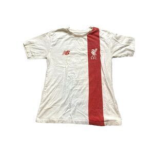 New Balance Liverpool FC Shirt Youth Extra Large White Red‎ Official LFC Boys